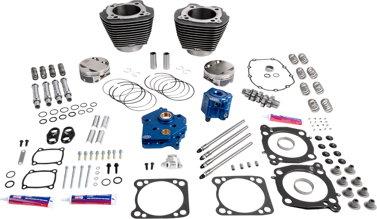 Power Package - Water Cooled - 496 Chain Drive - Black Granite W/Highlight - M8