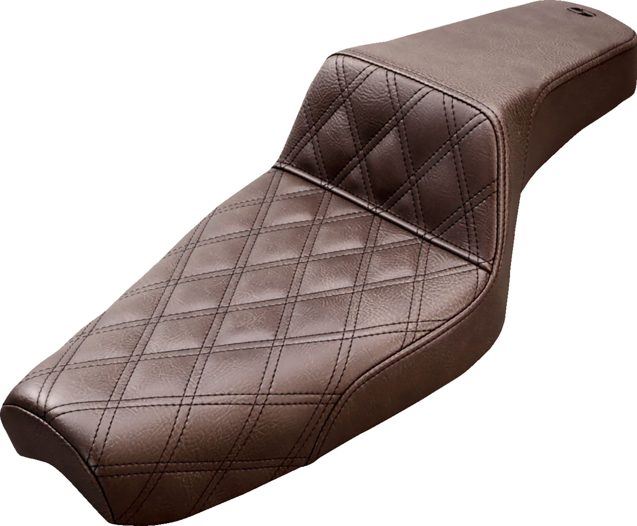 Step-Up Seat - Front Lattice Stitch - Brown - XL