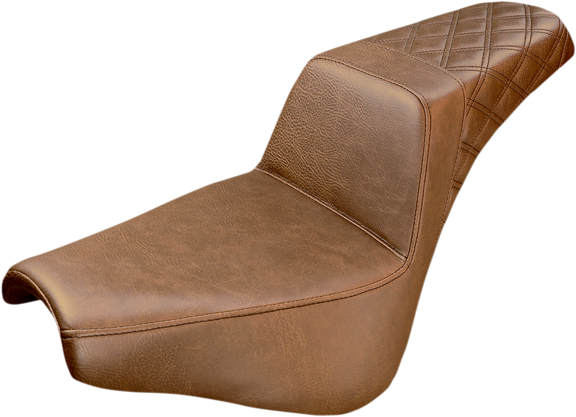 Step-Up Seat - Rear Lattice Stitch - Brown - FX '18-'24