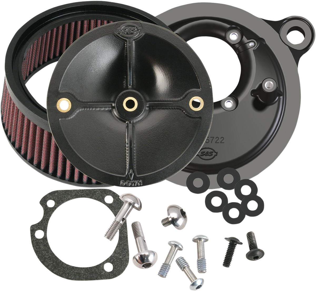 Super Stock™ Stealth Air Cleaner Kit - Black