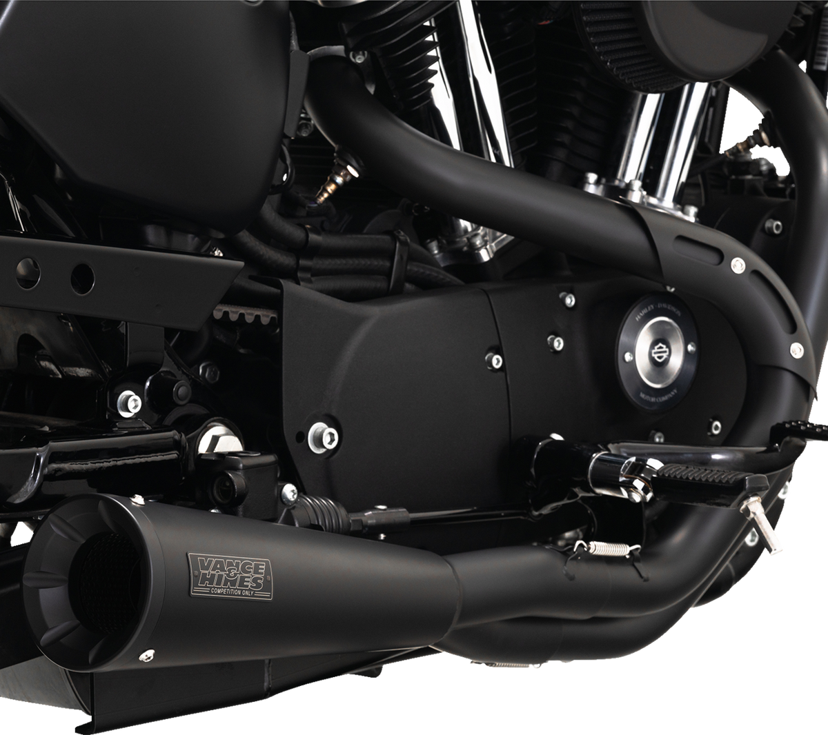 Upsweep 2-Into-1 Exhaust System - Stainless Steel - Black