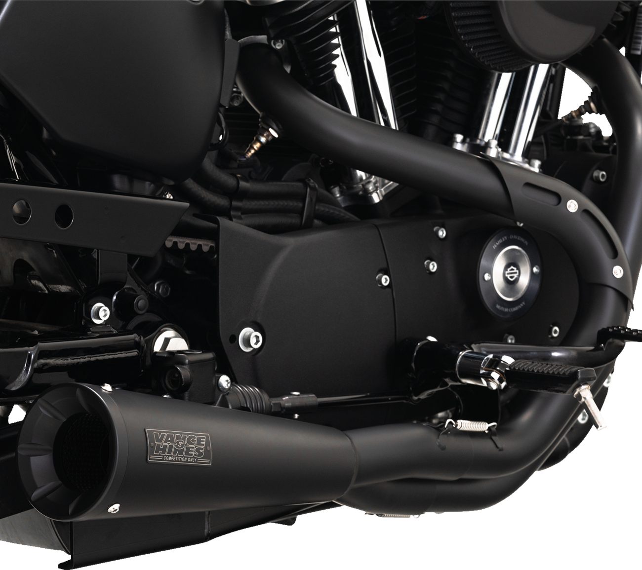 Upsweep 2-Into-1 Exhaust System - Stainless Steel - Black