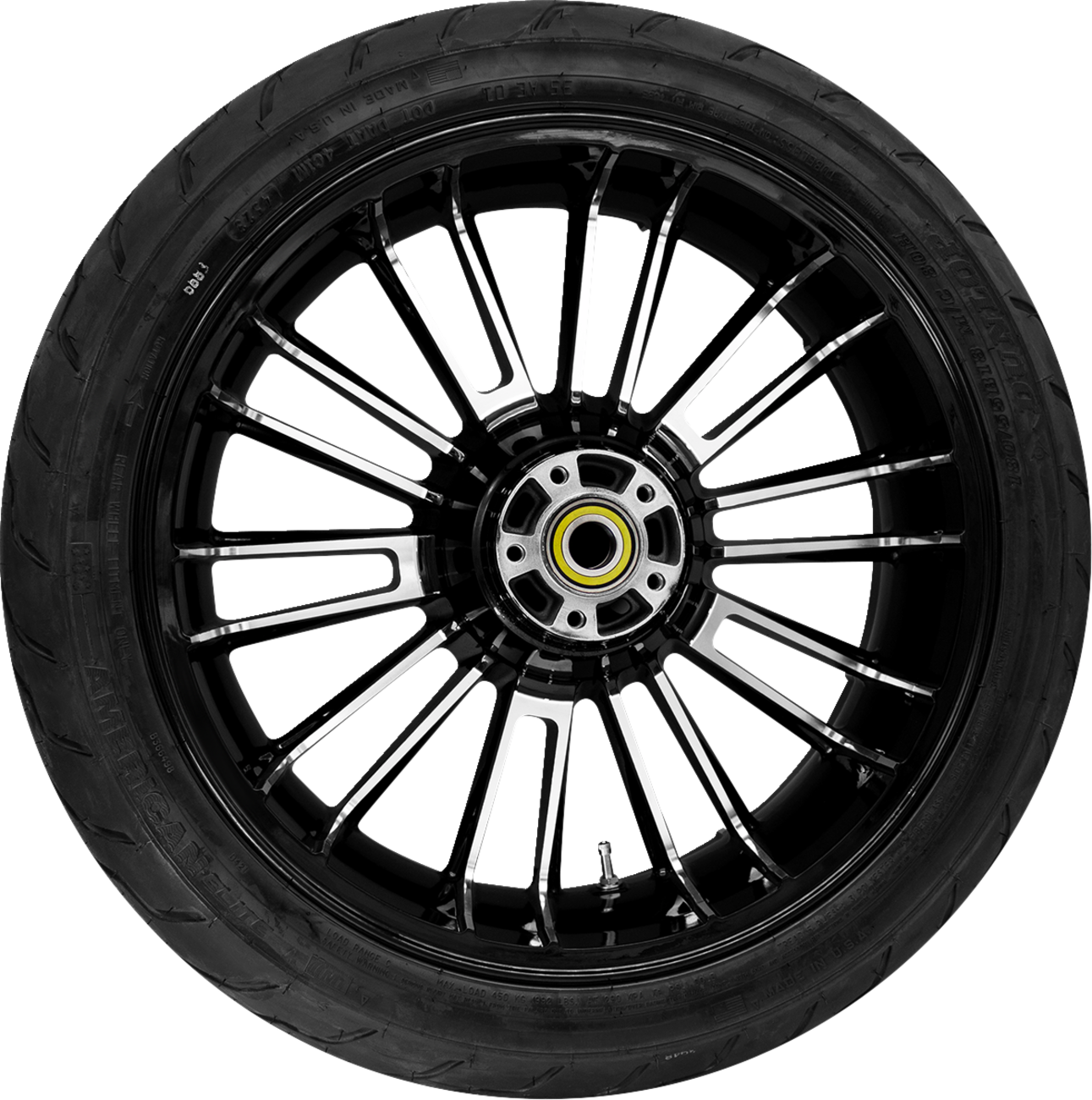 Atlantic Rear Wheel - Black Cut (18") | Dunlop Tire (180/55b18)