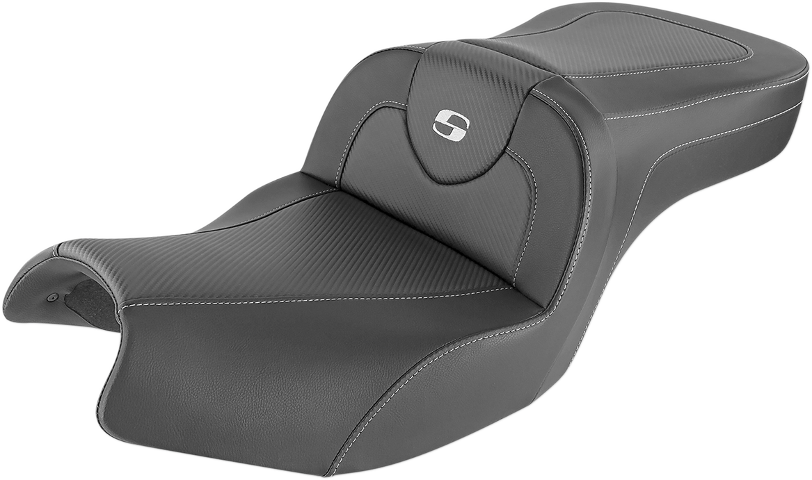 Roadsofa™ Carbon Fiber Seat - Without Backrest - Black - Indian '20-'24