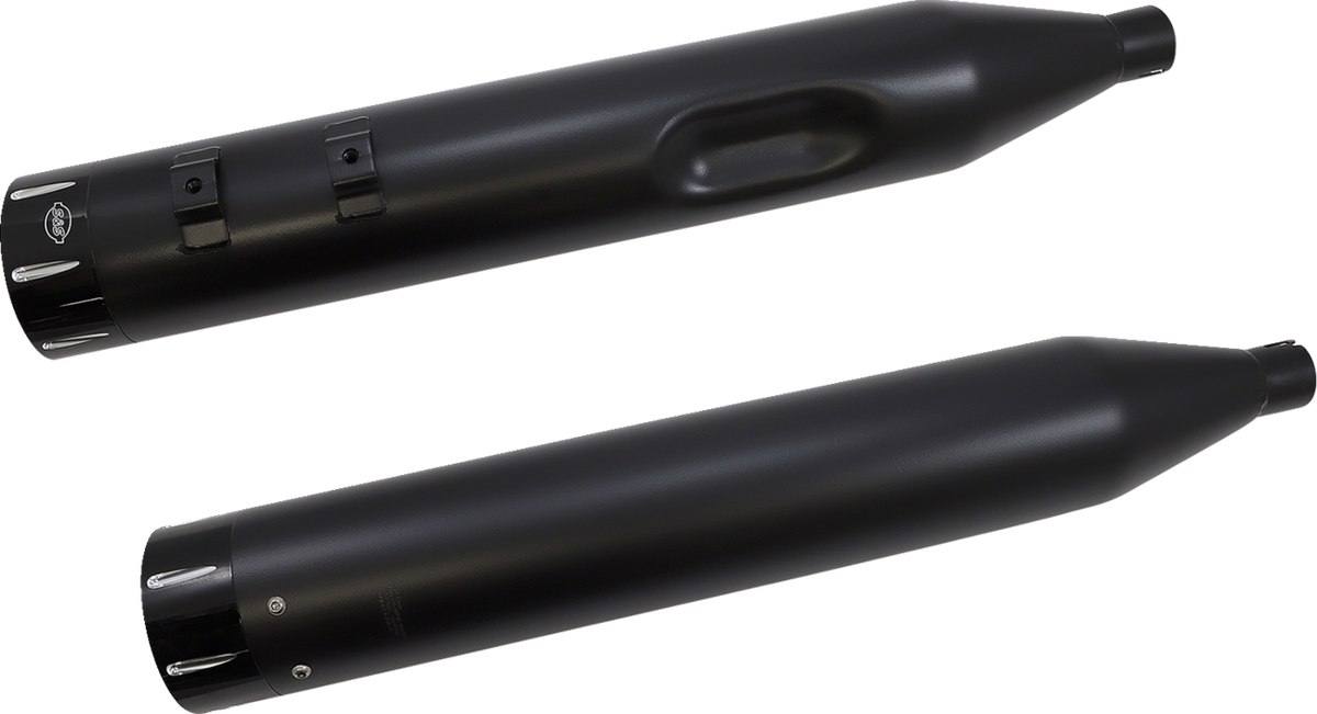 El Dorado Dual Exhaust System - Black - Machined Black Tracer