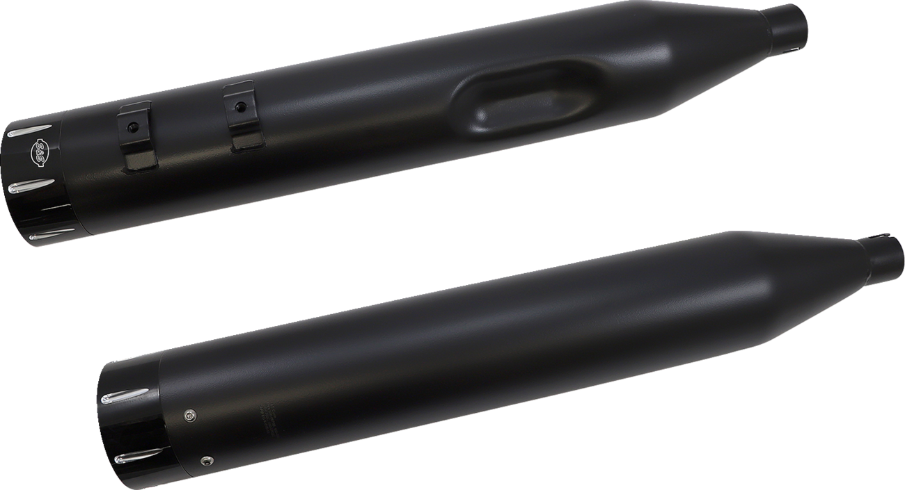 El Dorado Dual Exhaust System - Black - Machined Black Tracer