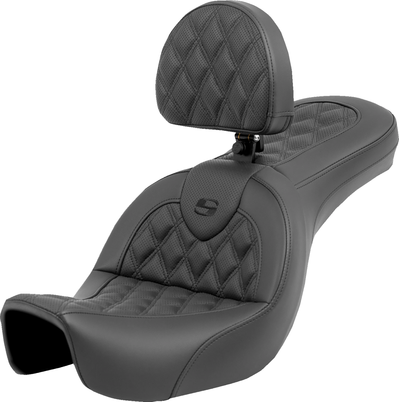 Roadsofa™ Seat - Lattice Stitch - With Backrest - FXD '06-'17