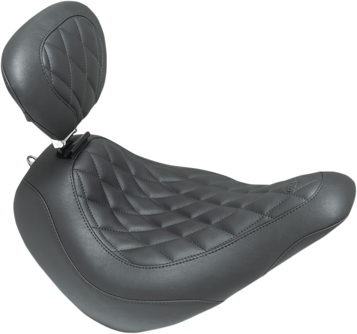 Wide Tripper™ Seat - With Driver's Backrest - Diamond Stitching