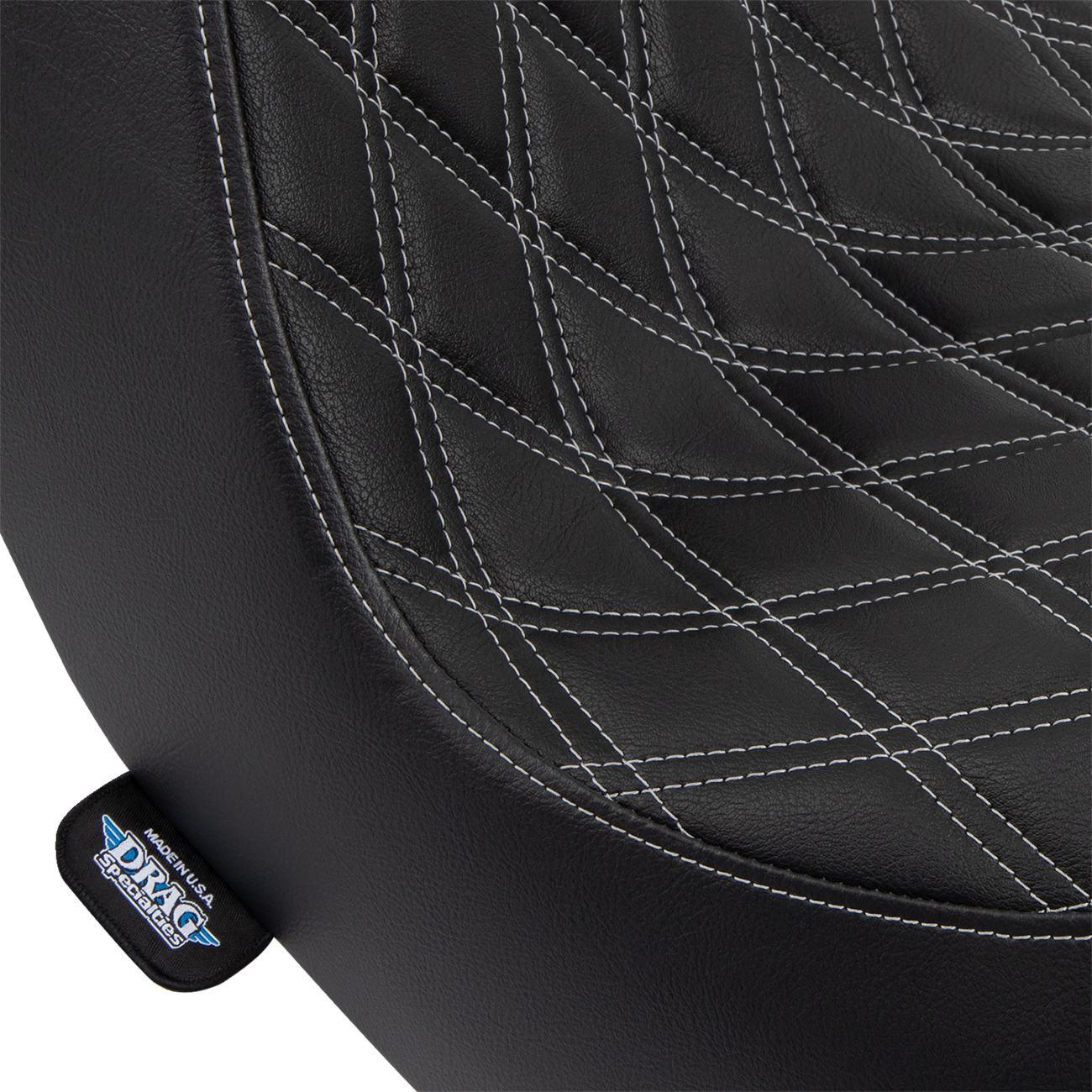 Predator III 2-Up Seat - Vinyl - Double Diamond - Silver Stitching - FL/FX '18-'24