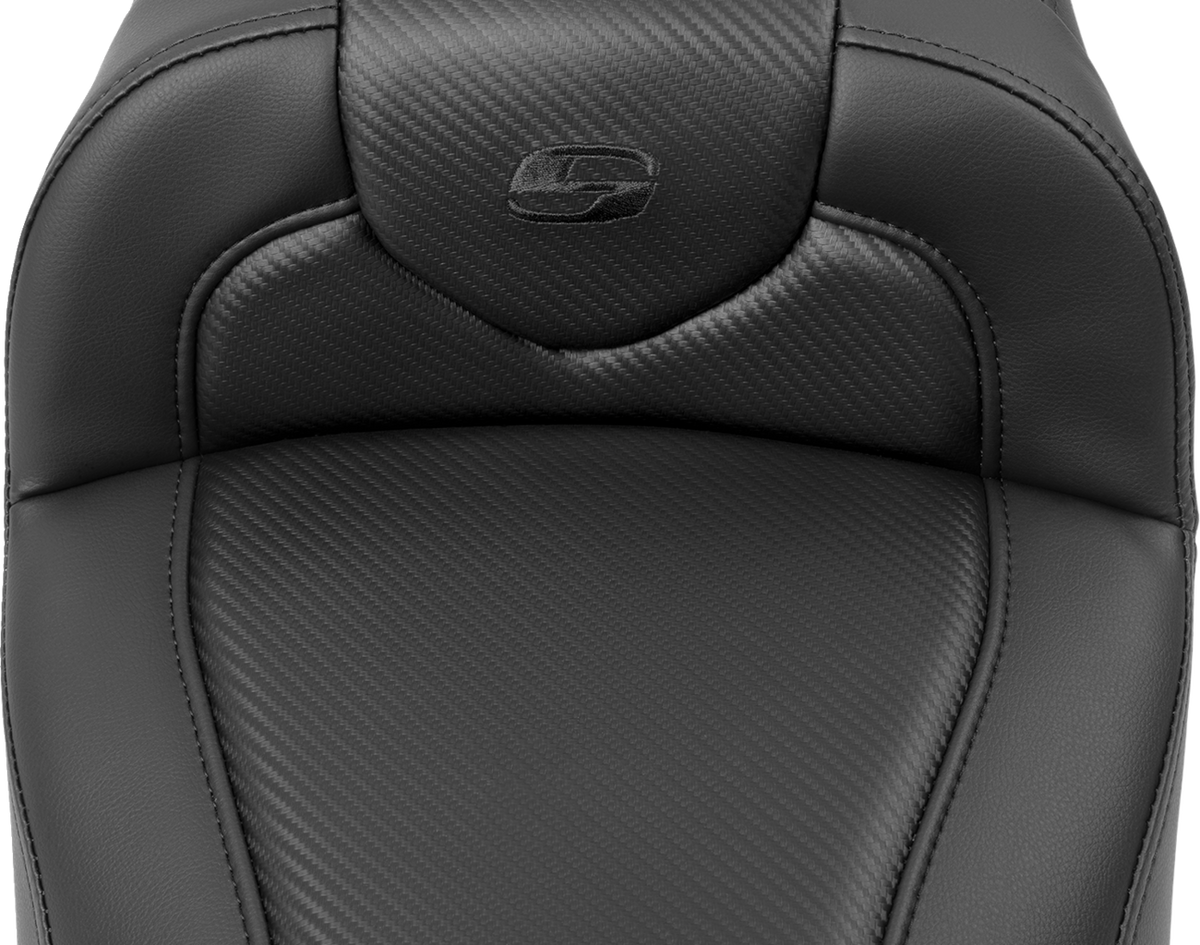 Roadsofa™ Extended Reach Seat - With Backrest - Carbon Fiber - FLTR/FLHX '23-'24