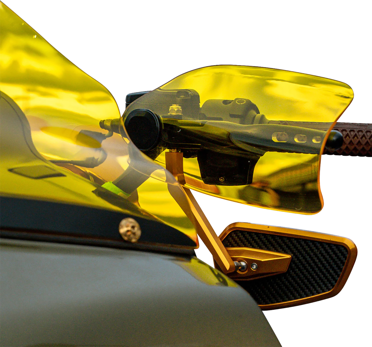 Flare® Handguards - Harley-Davidson Cable Clutch - Yellow