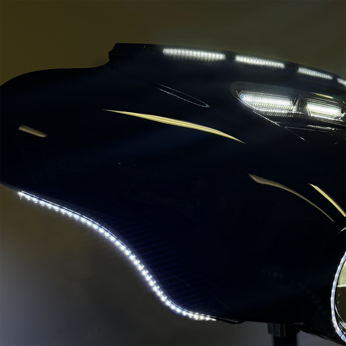 Dual Color Light Strips - Fairing - Amber/White