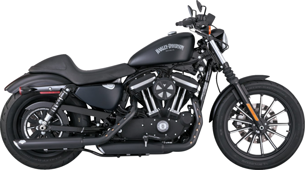 3" Twin Slash Slip-On Mufflers - Black