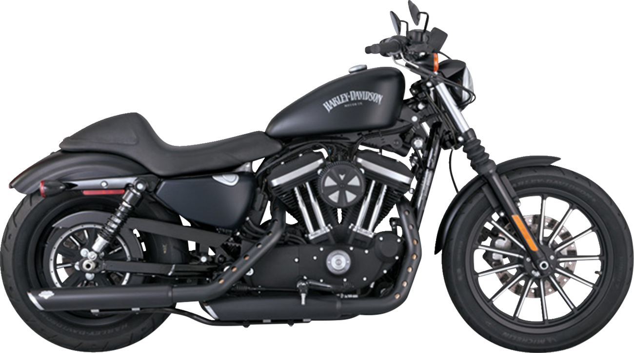 3" Twin Slash Slip-On Mufflers - Black