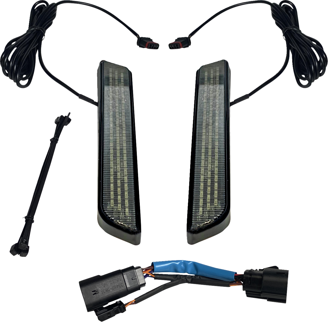 LED Fork Light - Smoke - Black