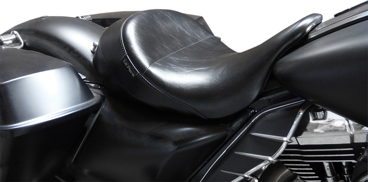 Aviator Up Front Solo Seat - Smooth - Black - FL '08-'24