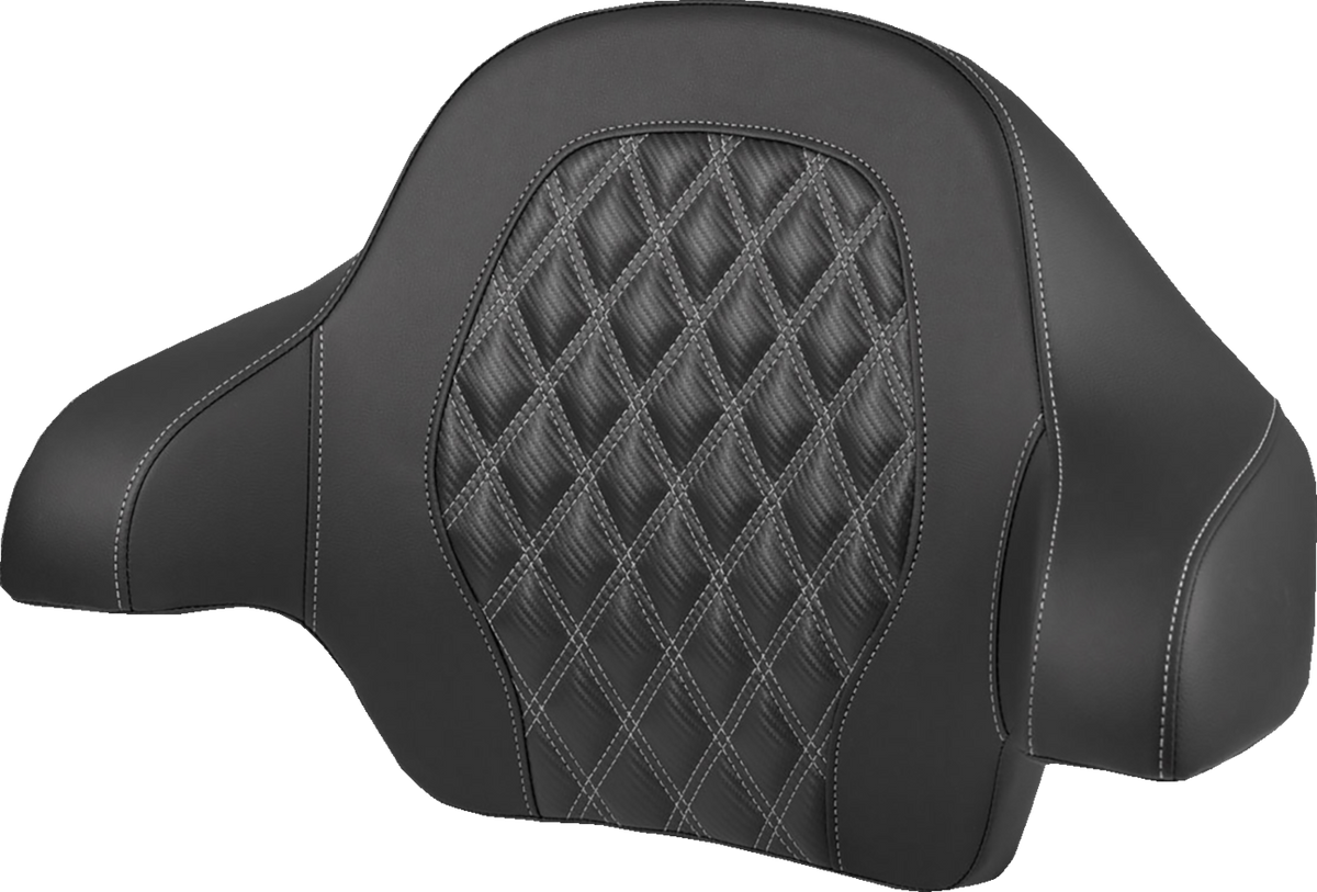 Tour-Pak® Backrest Pad - Lattice Stitch - Silver Stitch - FL '14-'25