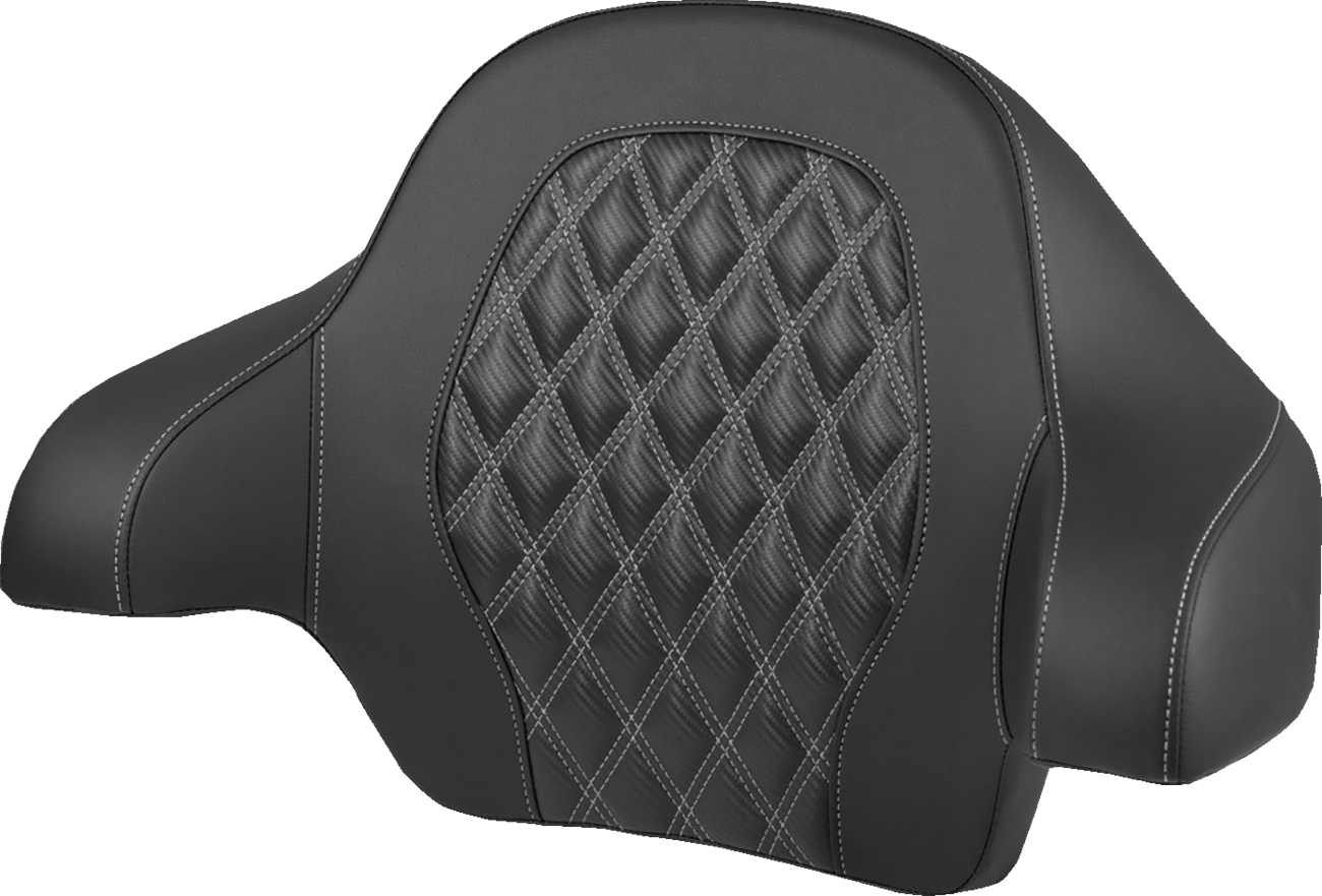 Tour-Pak® Backrest Pad - Lattice Stitch - Silver Stitch - FL '14-'25