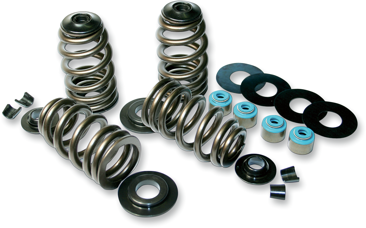 Valve Spring Kit - Steel Retainers - 5/16" Valve Stem - EVO | Twin Cam