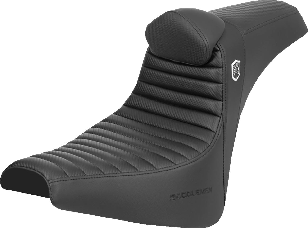 Pro Series SDC Performance Seat - W/ Backrest - Tuck-N-Roll/Carbon Fiber - Gripper - FX '18-'24