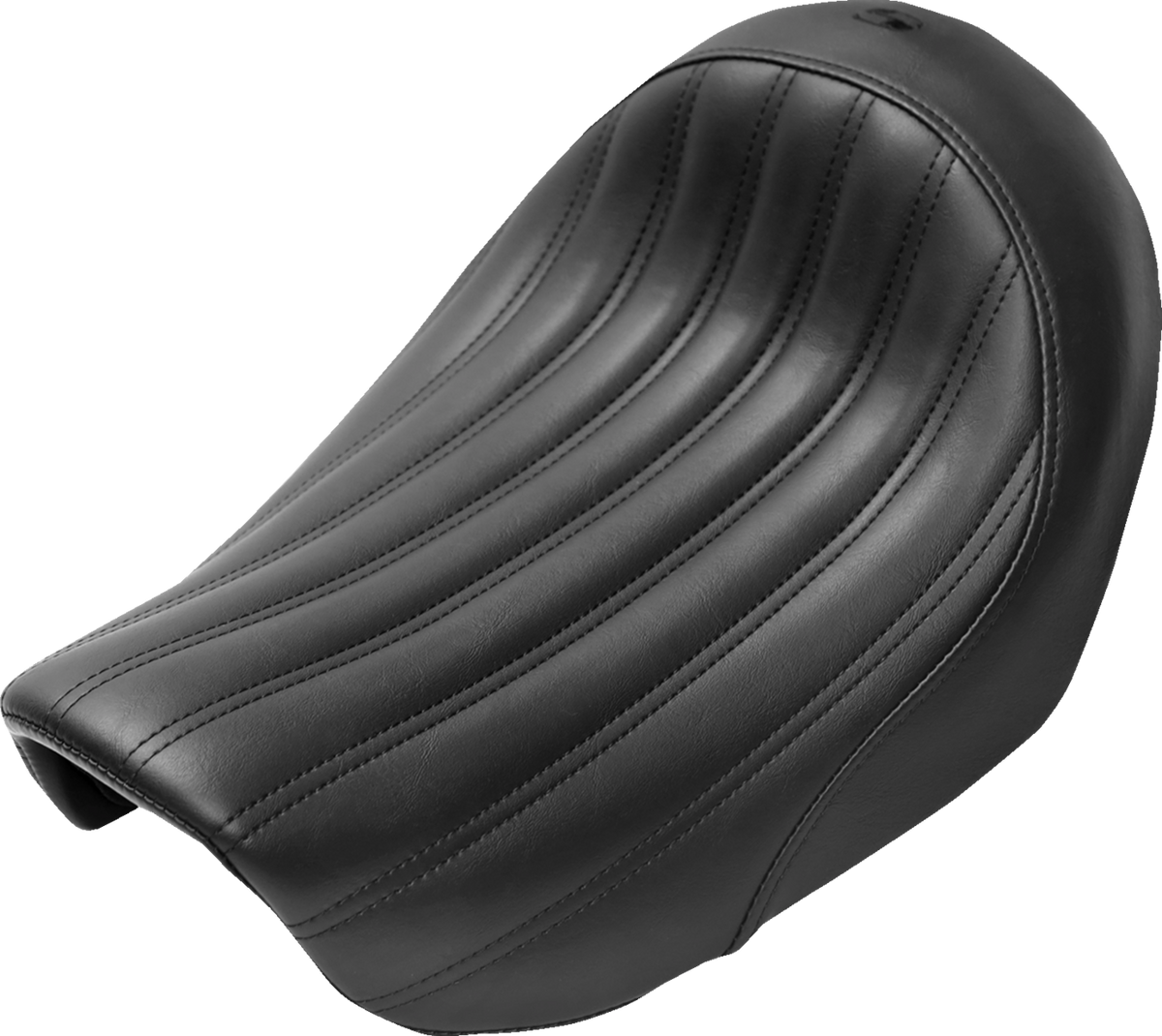 Knuckle Solo Seat - Ribbed - Black - FL/FX '06-'17