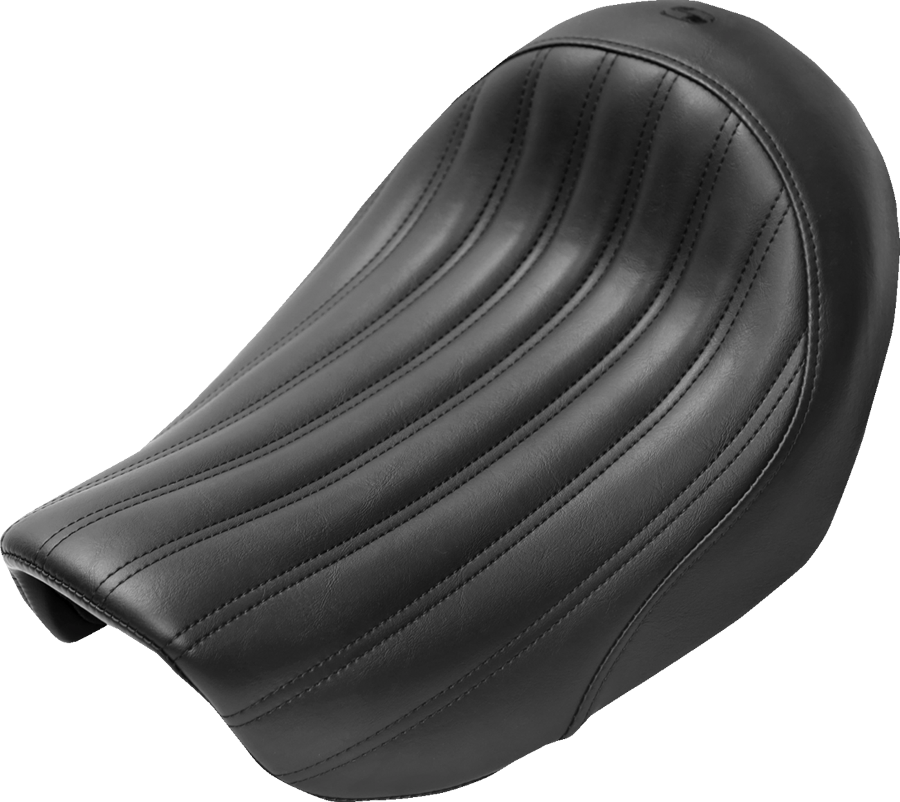 Knuckle Solo Seat - Ribbed - Black - FL/FX '06-'17