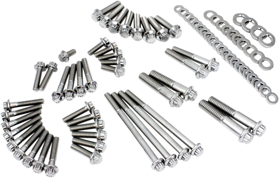 Fastener Kit - External Primary/Transmission - 12-Point - M8/Softail