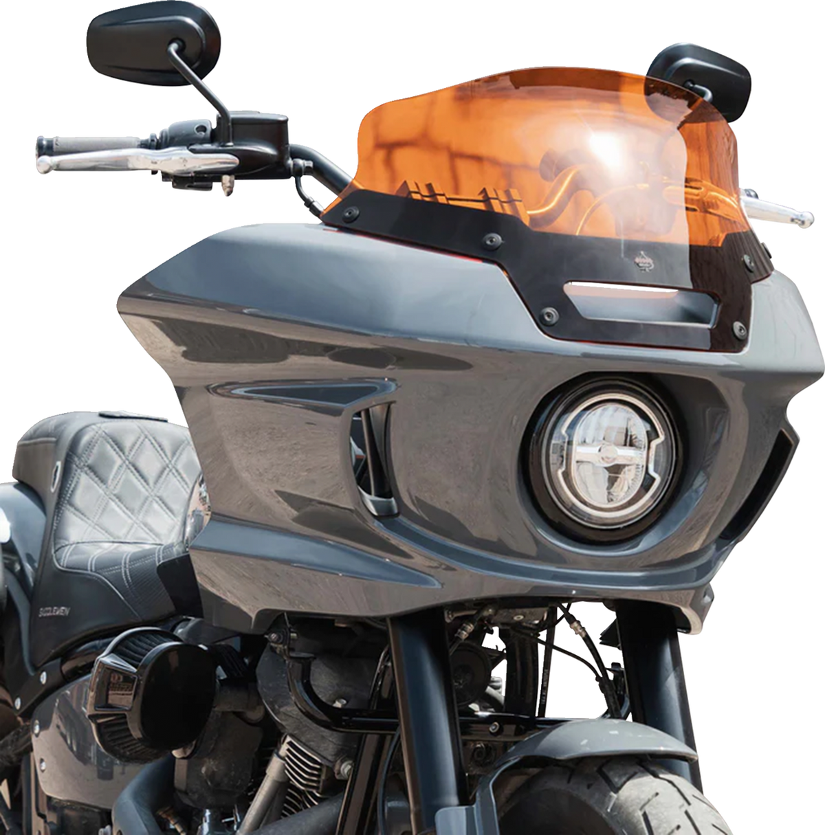 Kolor Flare® Windshield - 6" - Orange - '22-'25 FXLRST