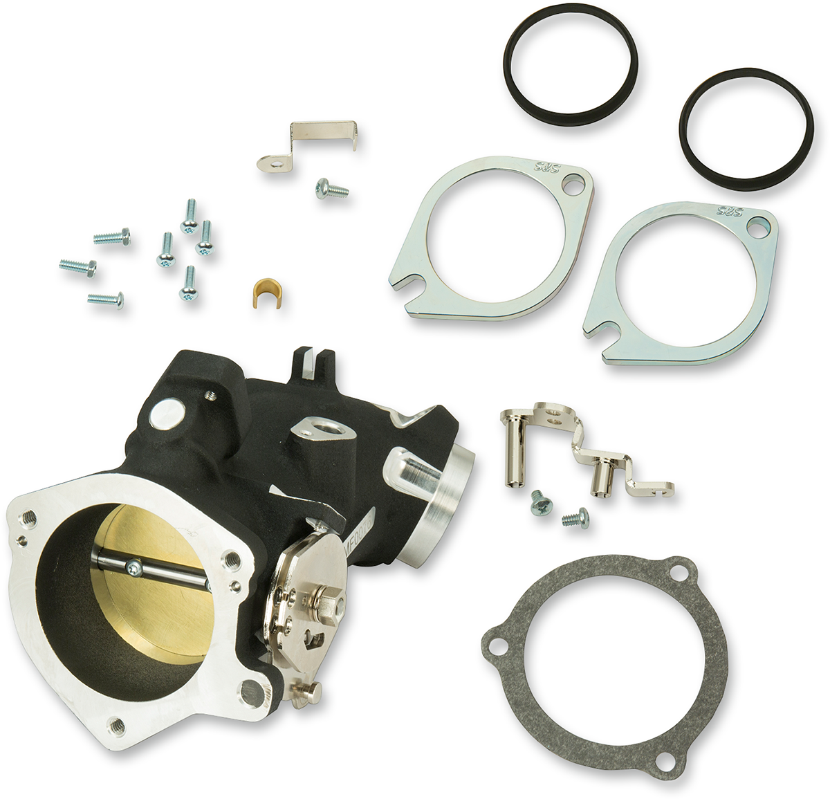 Throttle Hog Cable Operated Throttle Body Kit - Black - 58 MM - 124" Engine