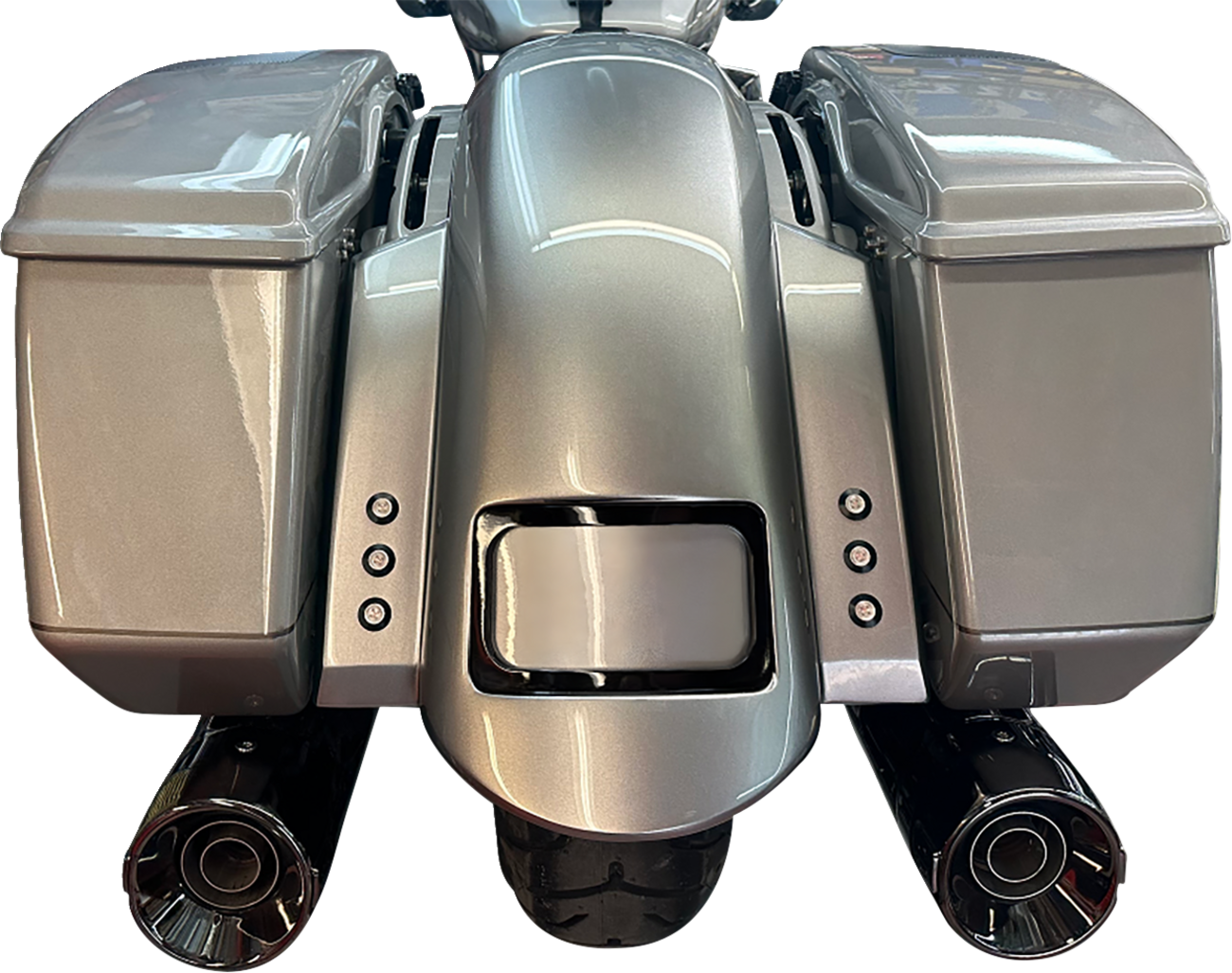 Short Rear Fender - Sport - With Black Plate Frame - 3 Sets Of Thunder Bolts
