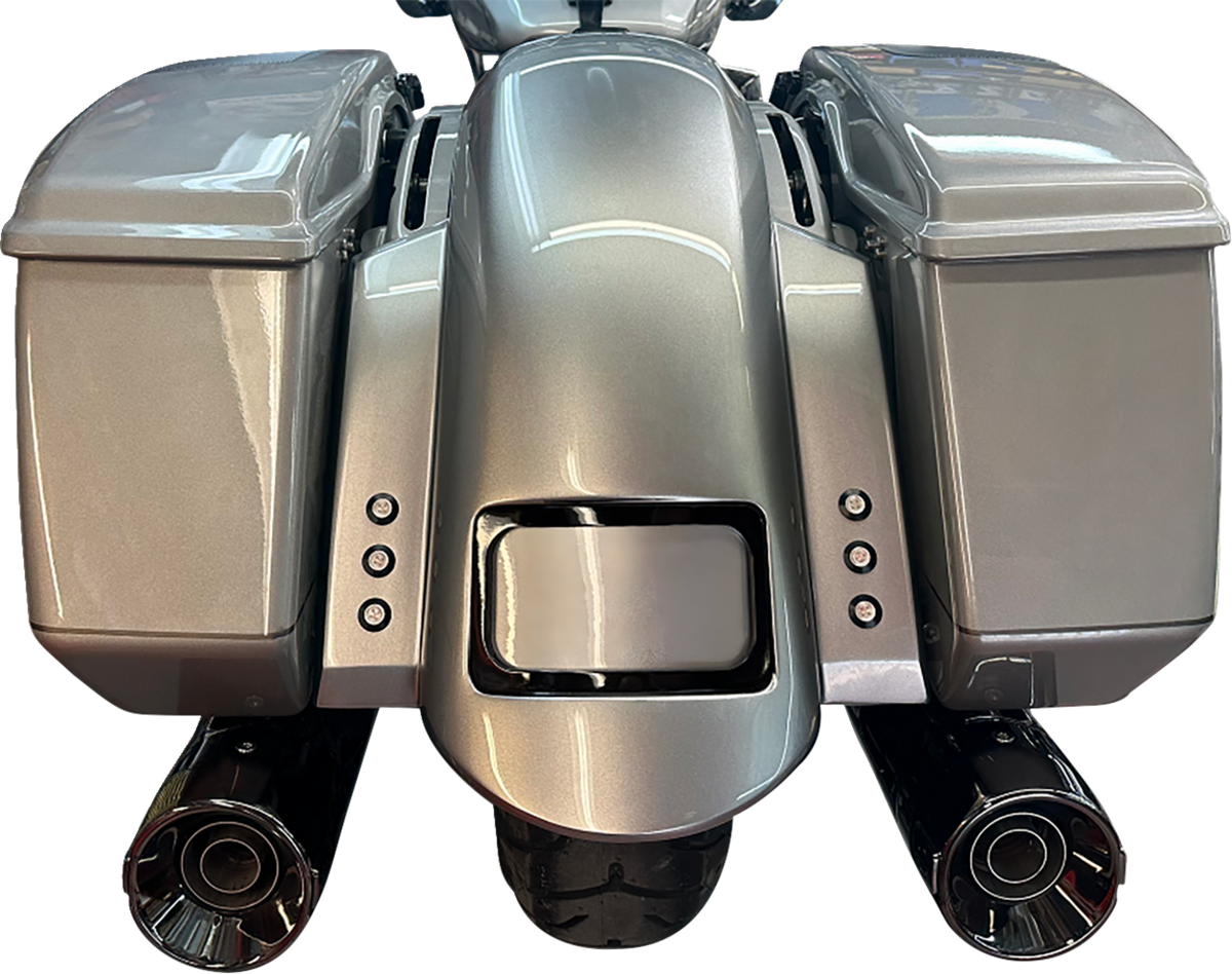 Short Rear Fender - Sport - With Black Plate Frame - 3 Sets Of Thunder Bolts