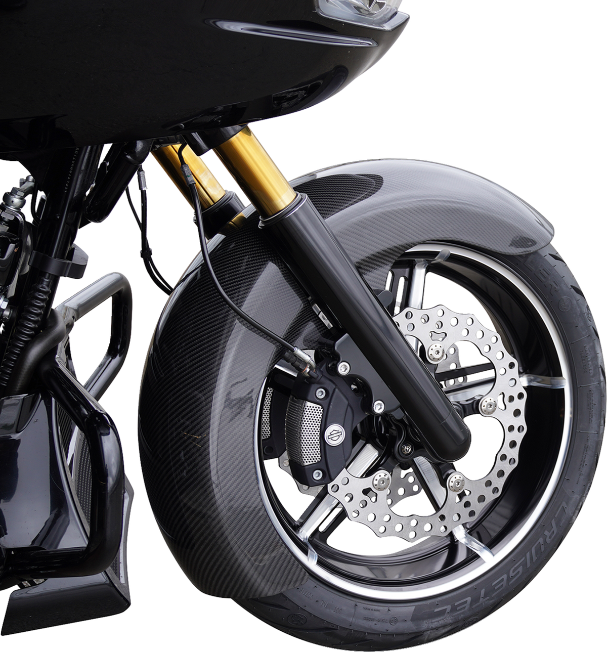 Front Fender - Fat Wrapper - 18" - Carbon Fiber - FLT '24-'25
