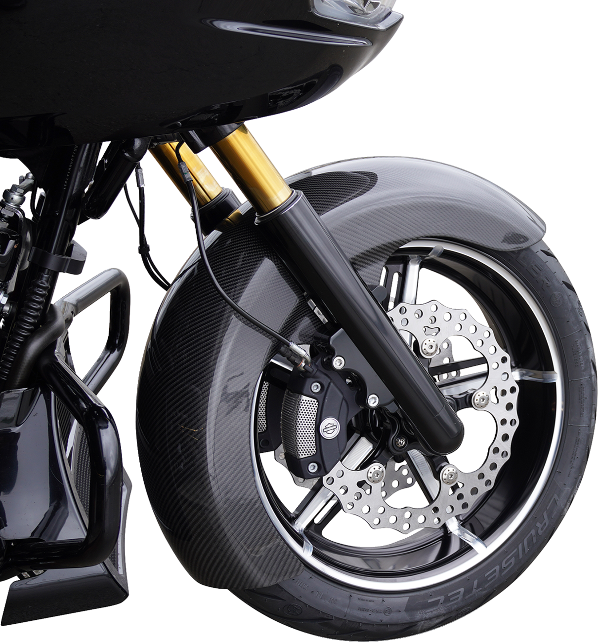 Front Fender - Fat Wrapper - 18" - Carbon Fiber - FLT '24-'25