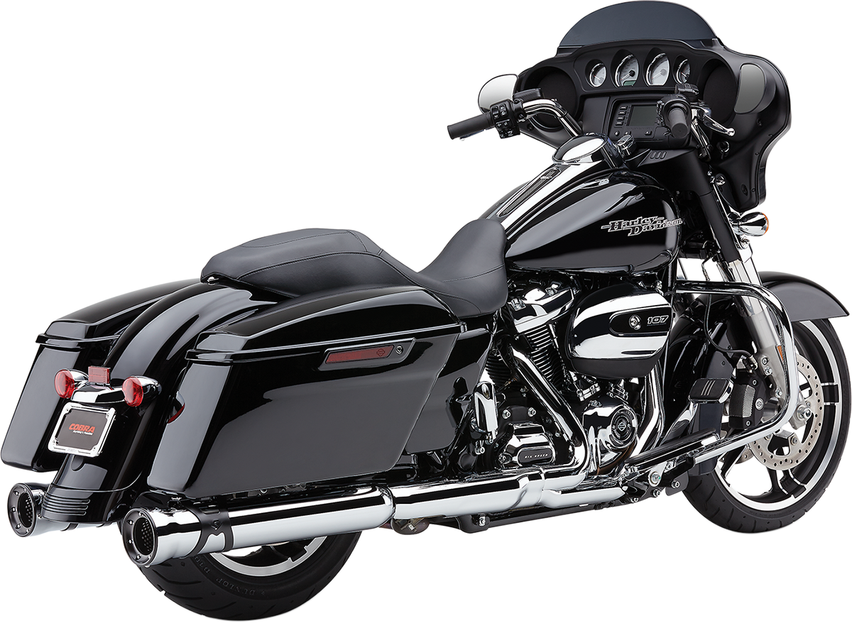 Race-Pro Slip-On Mufflers - 4-1/2" - Chrome - FL