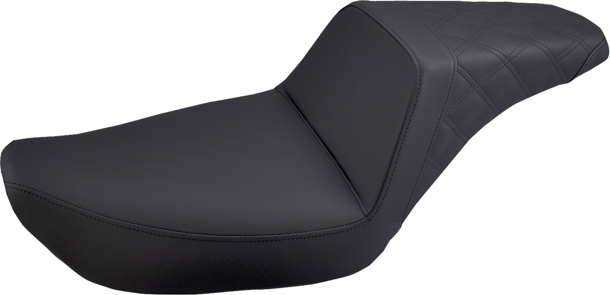 Step-Up Seat - Rear Lattice Stitched - Black - FXD