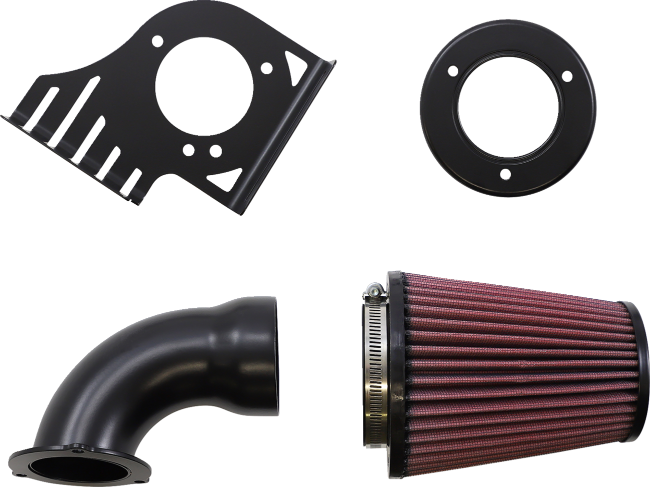 Cone Air Intake - Black - Softail