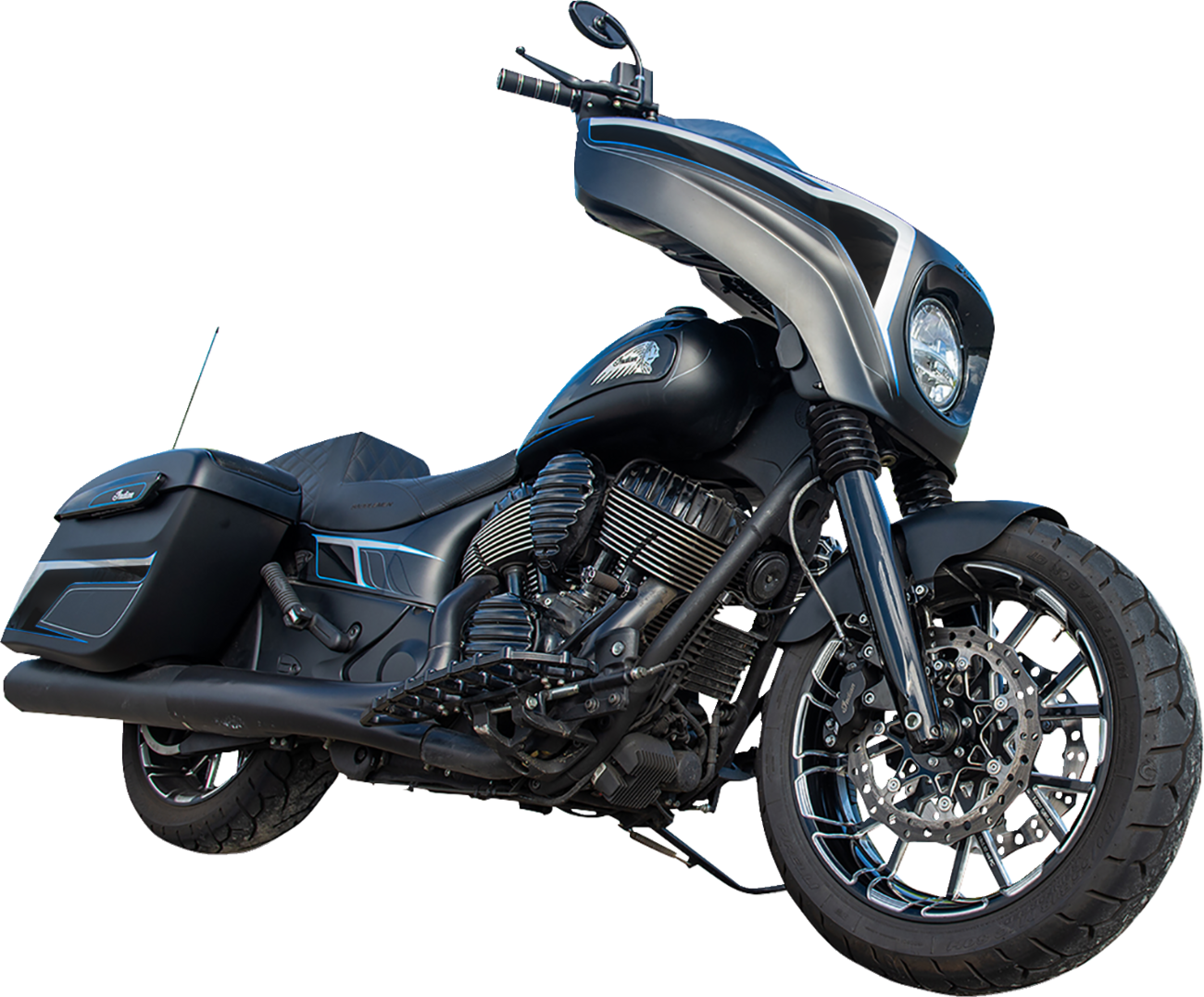 Pro Short Fat Front Fender - Indian - Chief