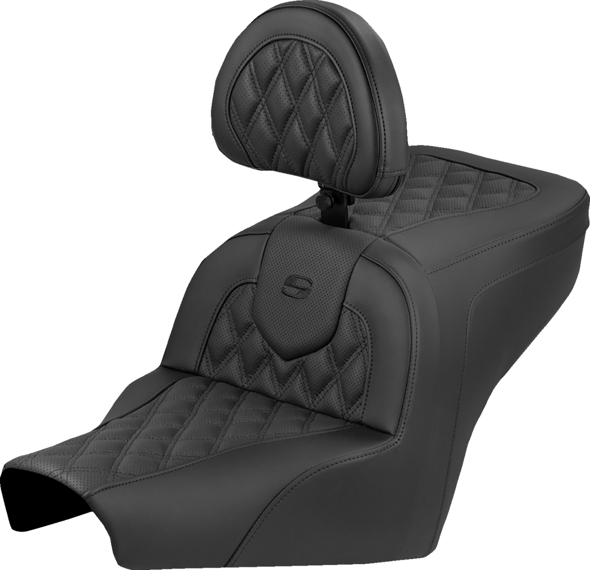 Roadsofa™ Seat - Lattice Stitch - With Backrest - BMW R18 '22-'25