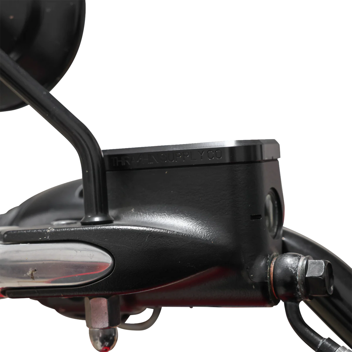 Master Cylinder Cover - Brake - Front - Black/Twice-Cut
