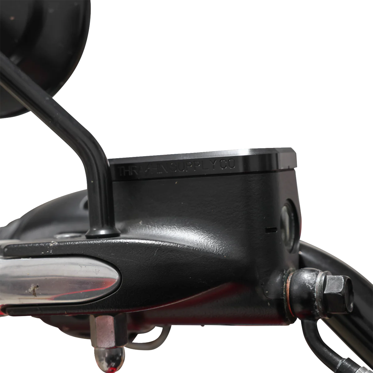 Master Cylinder Cover - Brake - Front - Black/Twice-Cut