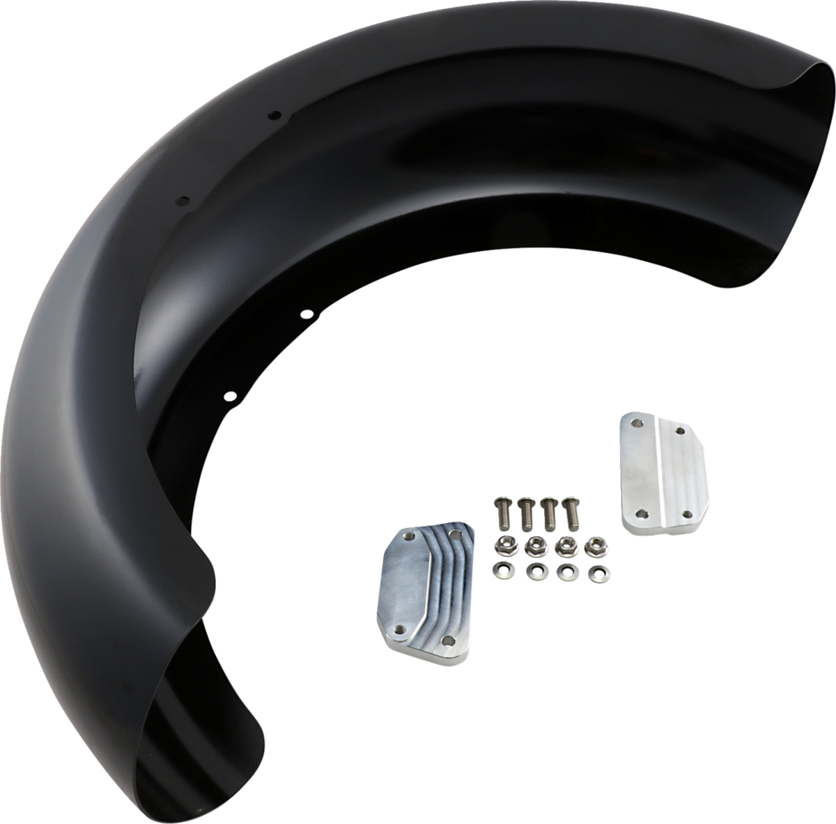 Wrapper Front Fender - Black - 18" - HD Softail