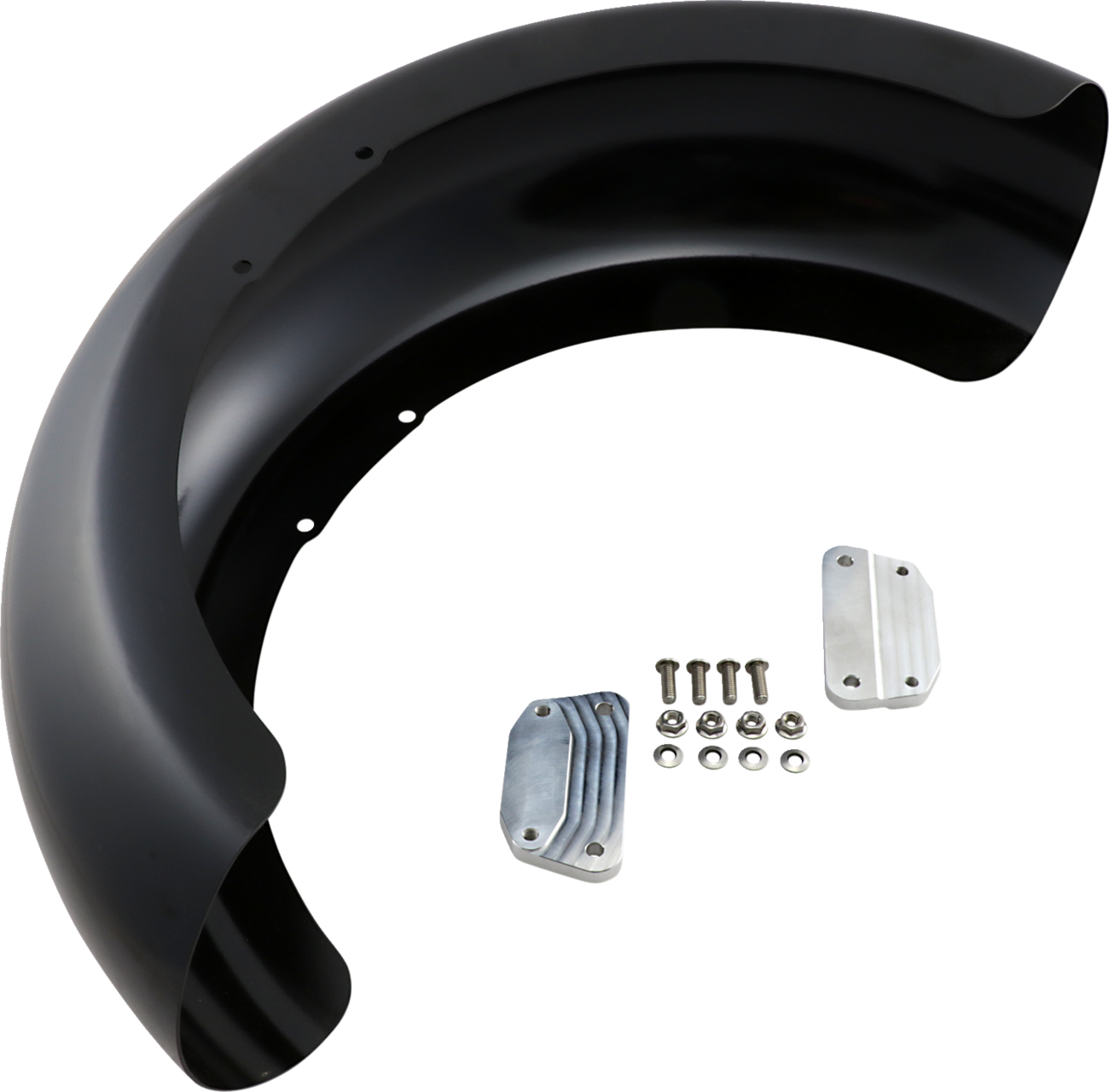 Wrapper Front Fender - Black - 18" - HD Softail