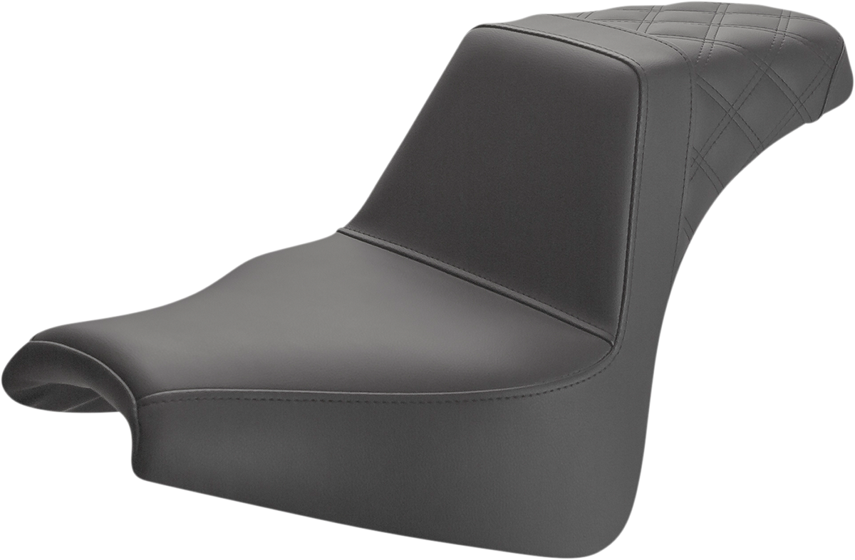 Step-Up Seat - Rear Lattice Stitch - Black - FXFB
