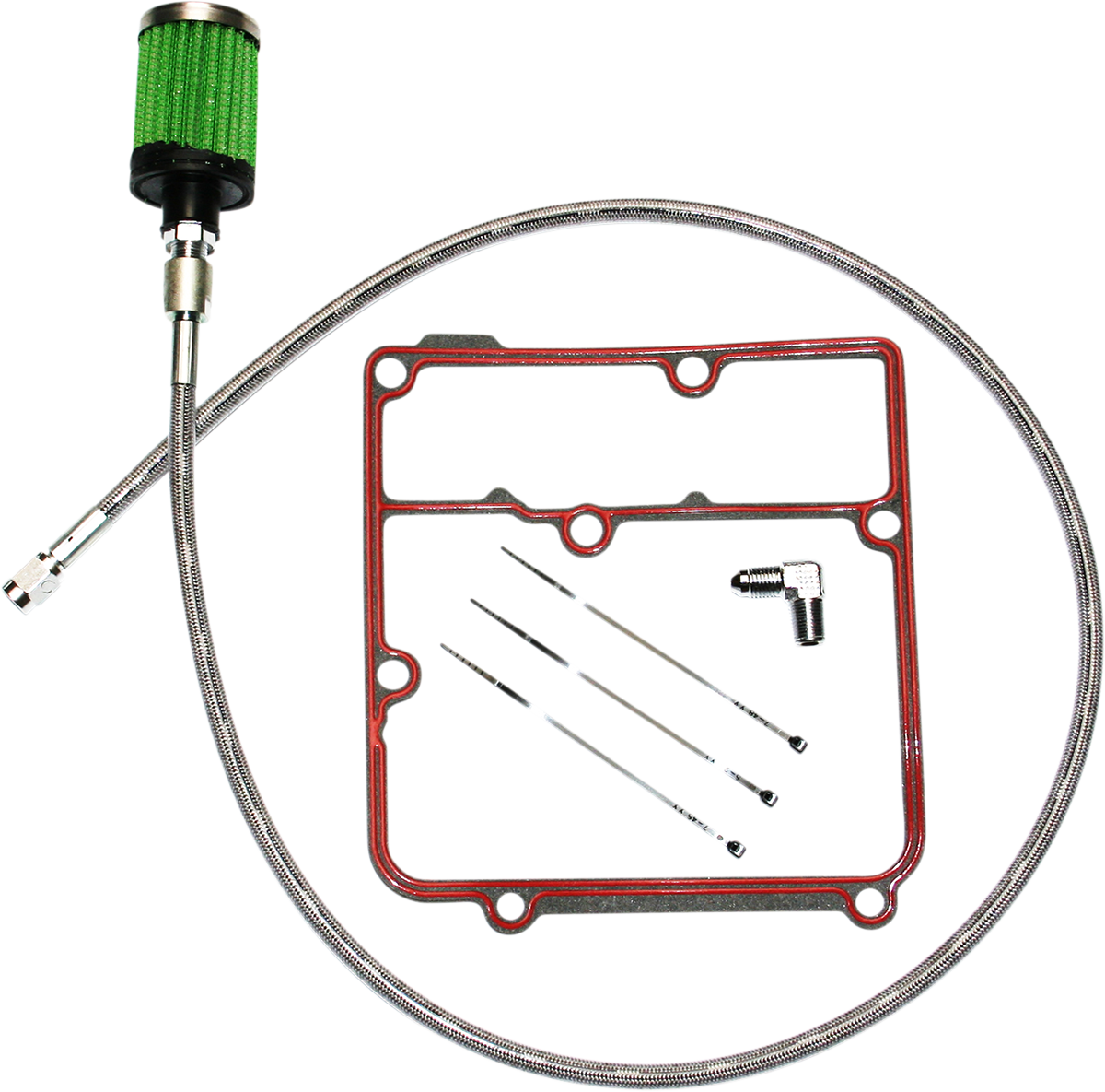 Oil Tank Breather Kit - Stainless - 99'-05' Dyna
