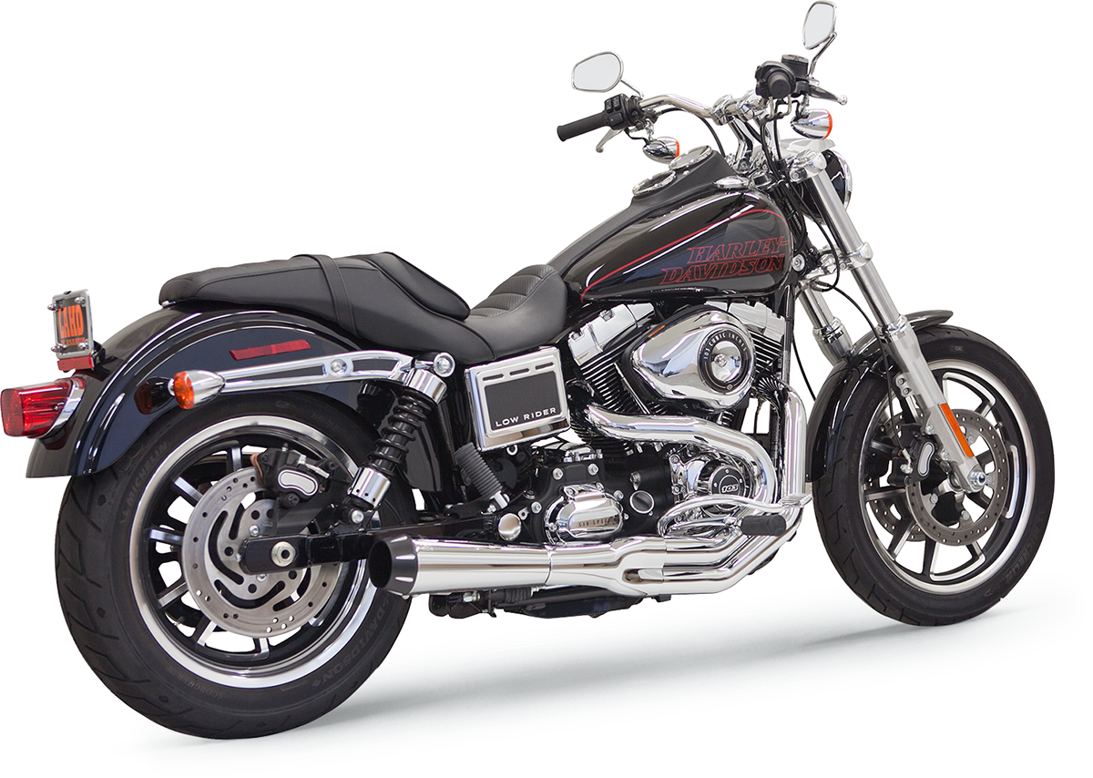 Mega Power Exhaust - Chrome - FXD/FXDWG With Mid/Forward Controls