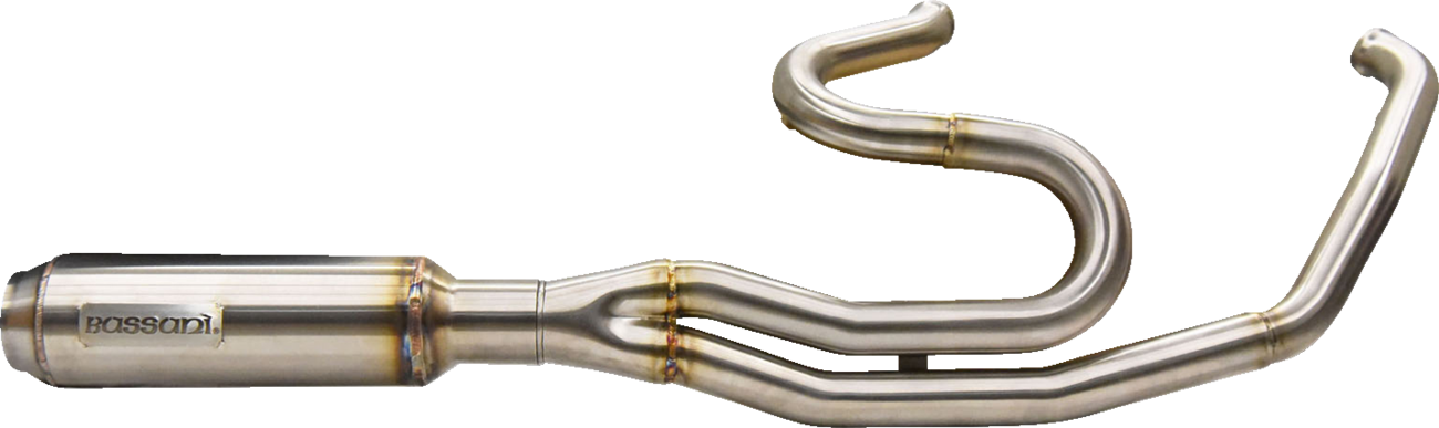 2-Into-1 Mid-Length Super Bike Exhaust System - Stainless Steel
