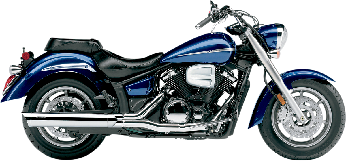 4" Slip-On Muffler - Scalloped Tip - Chrome - XVS1300 V-Star
