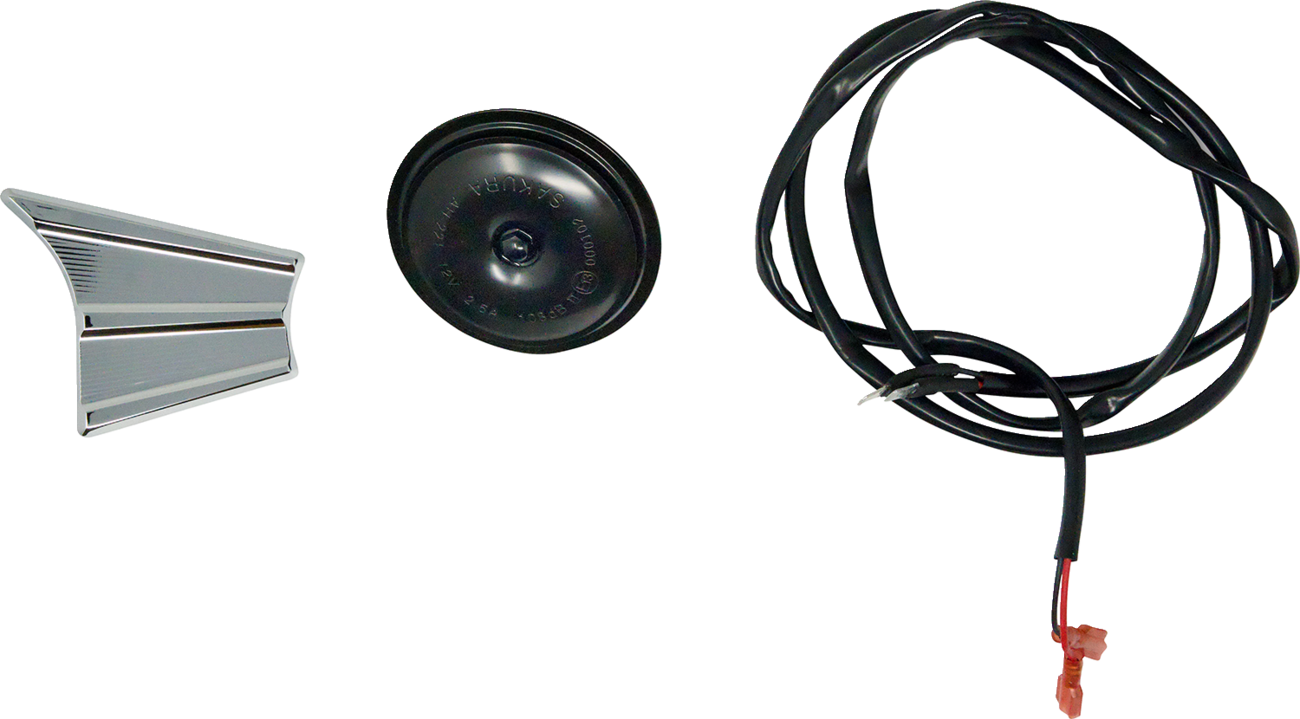 Relocation Kit - Horn - Chrome