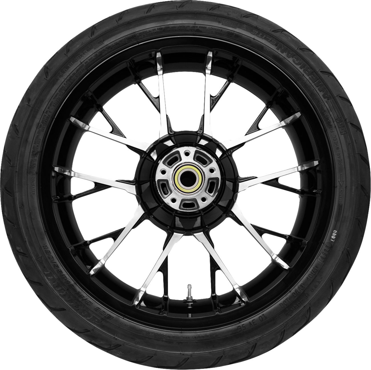 Marlin Rear Wheel - Black Cut (18") | Dunlop Tire (180/55b18)