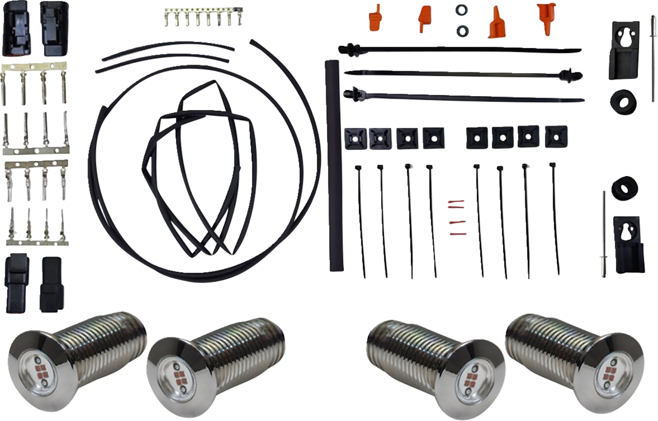 Bag Bolts Taillight Kit With Lightning Bolts